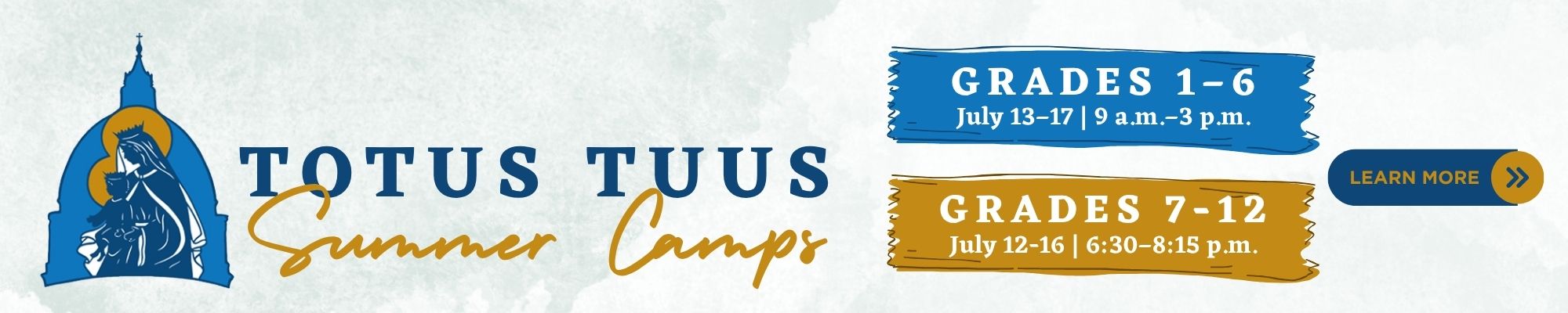 Totus Tuus Camps Web Banner